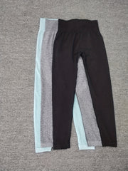 High Waisted Yoga Leggings 3 Pack Gray