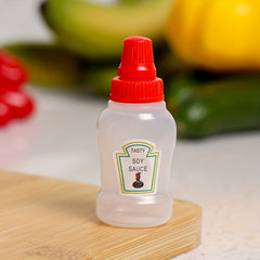 4pcs Mini Sauce Bottles Ketchup Squeeze Portable Containers for Lunchbox
