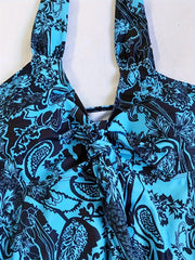 Women's Plus Size Paisley Print Boho Tankini Set