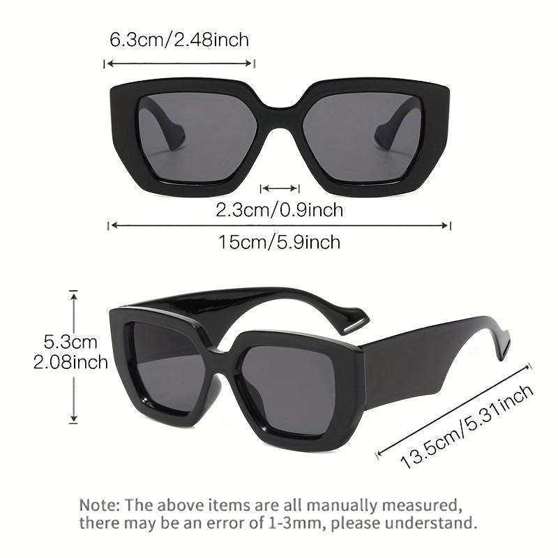Oversized Square Frame Sunglasses UV400