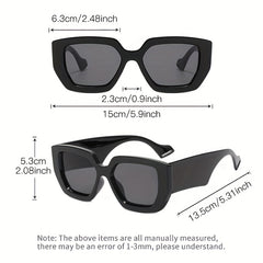 Oversized Square Frame Sunglasses UV400