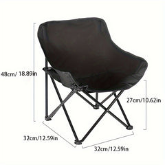 Portable Moon Chair Folding Chair Camping Lightweight with Storage Bag