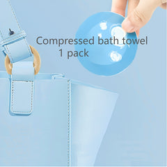 Disposable Compressed Bath Towel in Individual Packaging
