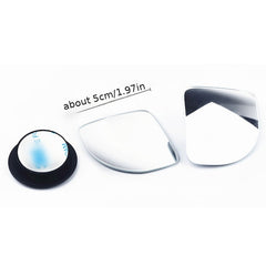 2pcs Adjustable HD Glass Convex Blind Spot Mirror for Car Motorcycle