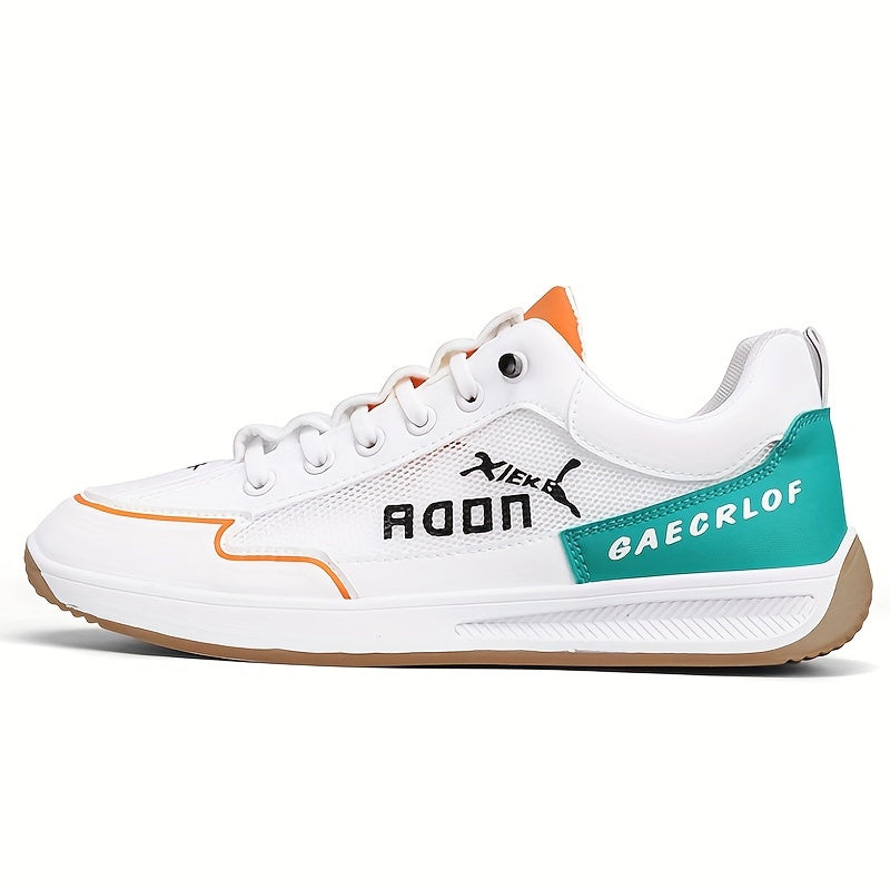 Men's Lace-Up Sneakers Letter & Graphic Pattern Skate Shoes