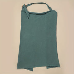 Green Cotton Nursing Cover Breastfeeding Comfortable and Breathable