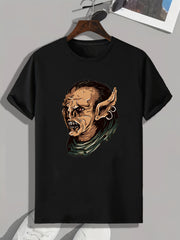 Artistic Painting Print Men's Graphic Tee for Summer