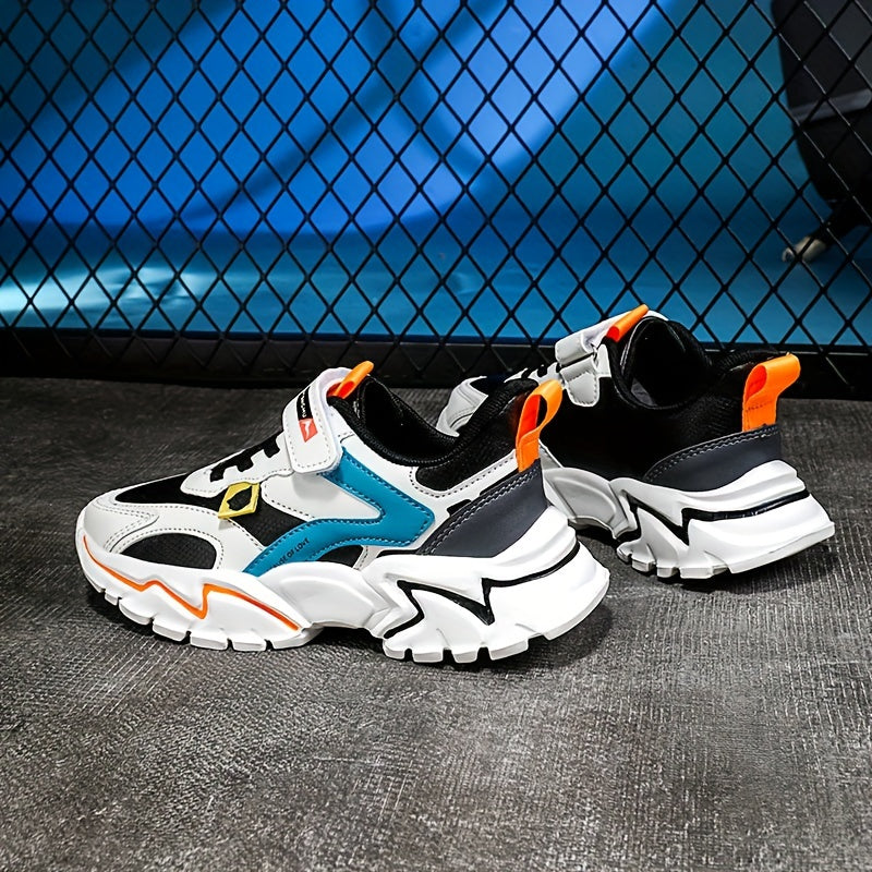 Boy's Chunky Street Style Shoes Non Slip Soft Sole Hook & Loop Fast