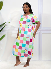Casual Loungewear Dress Women's Nightdress