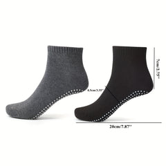 Yoga Socks Non-slip Grips Mid Tube Sports Pilates Ballet Dance Sock