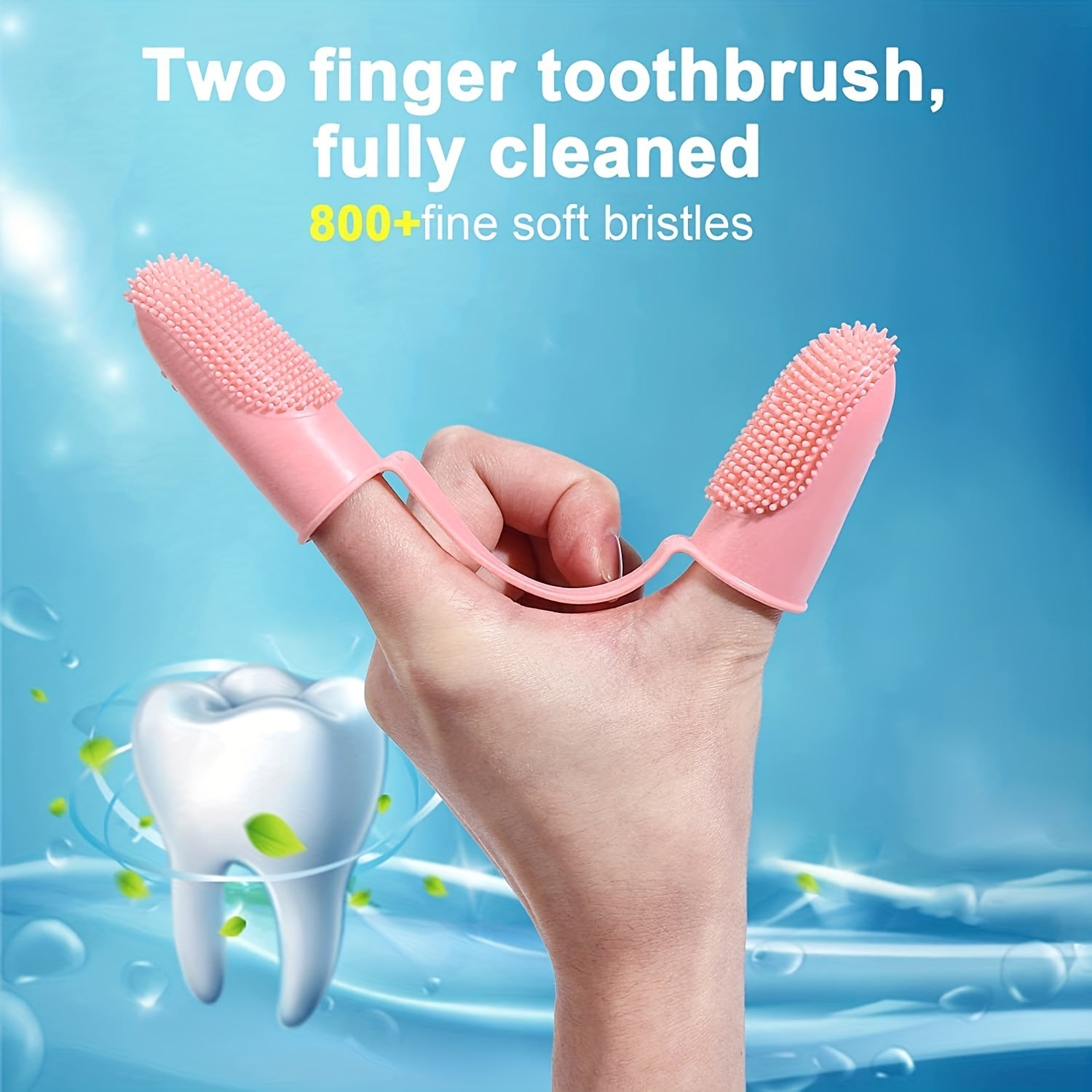 Dog Finger Toothbrush Kit for Easy Dental Care
