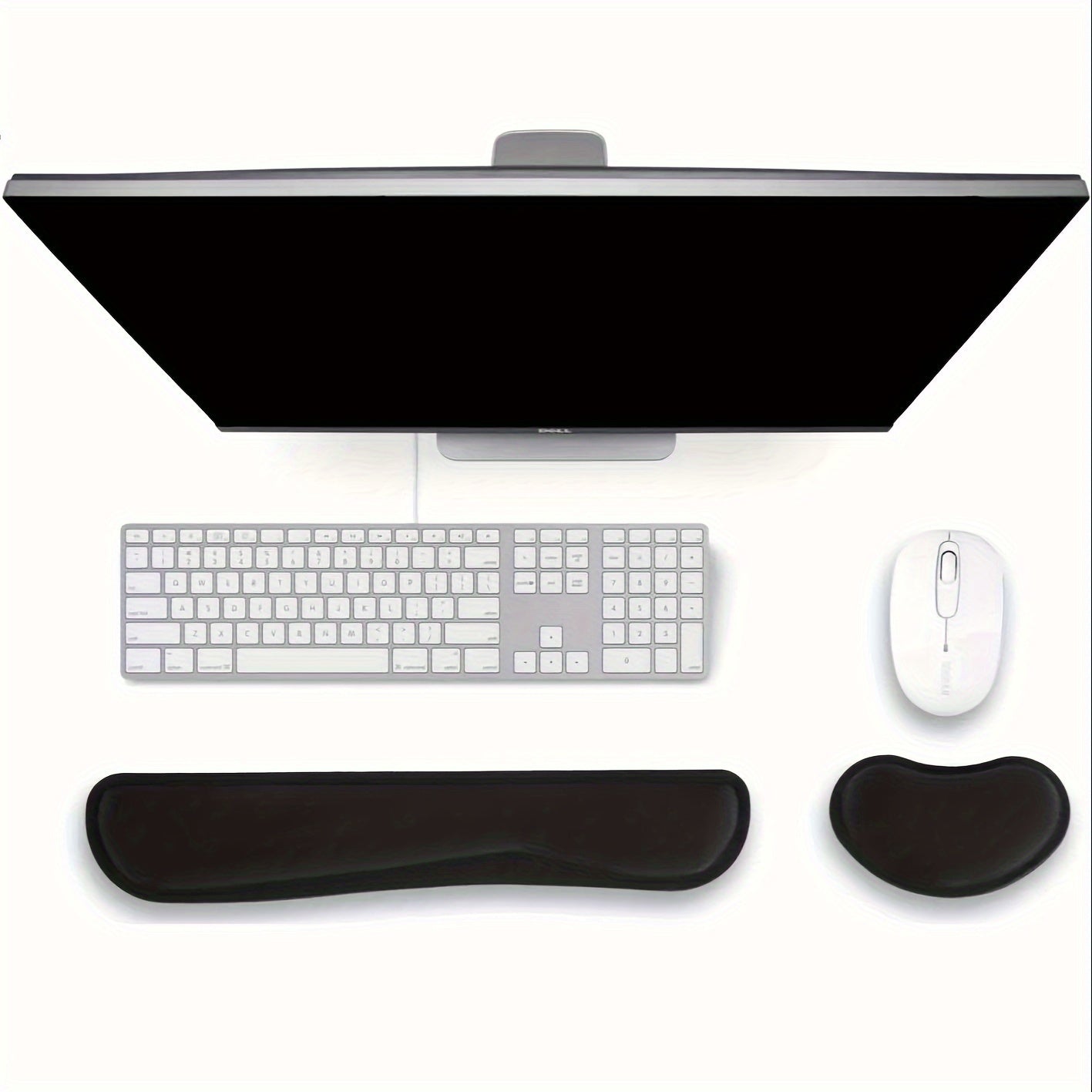 Ergonomic Mouse Pad Keyboard Tray Wristrest Comfortable Memory Foam Mouse Pad