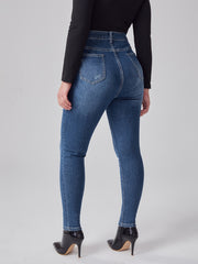 High Rise Skinny Jeans Women's Plus Medium Stretch Pants