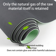Widened TPE Yoga Mat Portable Soft Fitness Mat 183x66x0.6in