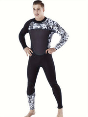 Men's Camo 3mm Neoprene Diving Suit Warm Anti Jellyfish Cold Proof Wetsuit