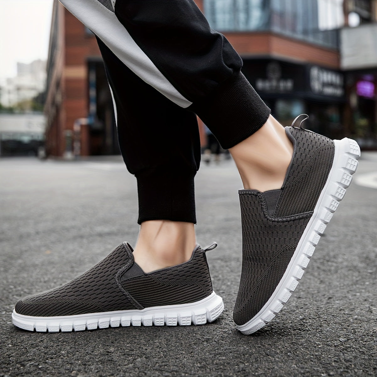 Men's Lightweight Slip-On Casual Shoes for Travel Jogging