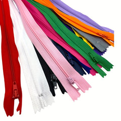 5pcs 9.8" Nylon Zippers for Sewing Crafts - DIY Clothing Decoration