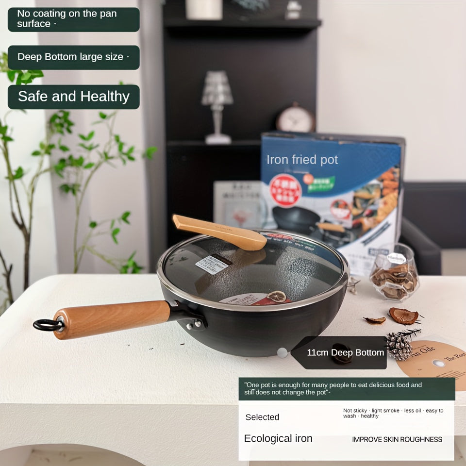 Nonstick Frying Pan With Glass Lid Chef's Pans Skillet Egg Fry Pan
