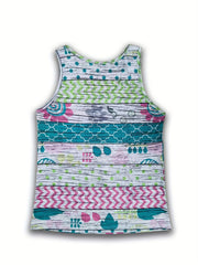 Scoop Neck Tank Top Casual Sleeveless Summer Tank Top Women's Clothing