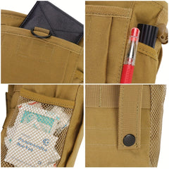 Outdoor Recycling Bag Molle Dump Pouch Drawstring
