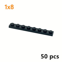 50pcs Thin Brick Building Blocks Compatible with 3460, Assorted Colors