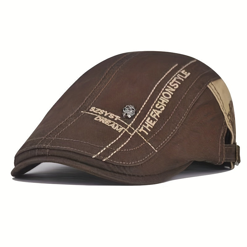 Adjustable Cotton Mens Peaked Cap For Outdoor Summer Activities