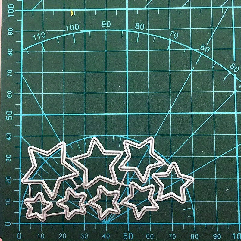 Pentagram Star Metal Cutting Dies Stencil for Card Making DIY Scrapbooking