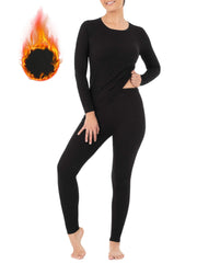 2pcs Thermal Yoga Set Ribbed Top & Leggings Women's Activewear