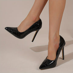 Sexy Plaid Stiletto Heels Pointed Toe Pumps