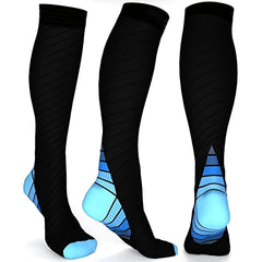 Men's Compression Athletic Socks Long Tube Calf Support for Sports
