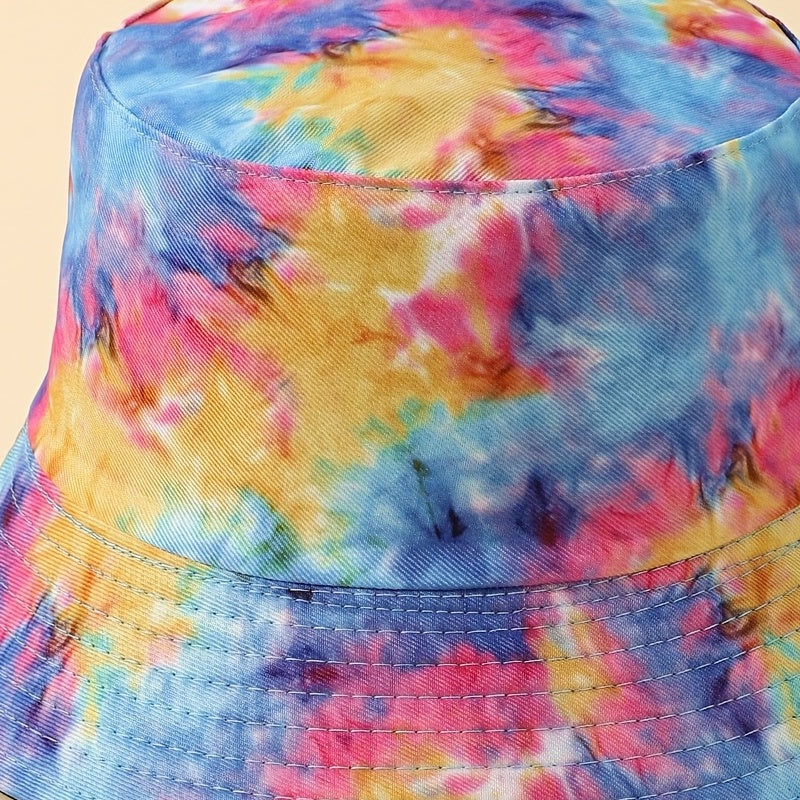 Mens Tie Dye Print Bucket Hat