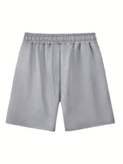 Anime Print Men's Casual Shorts Drawstring Waist Breathable Comfy Summer