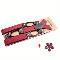Vintage Suspenders For Men Wedding Party Tuxedo Y Back Wide Braces Dad Hus