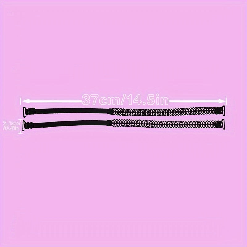 Circular Embroidery Shoulder Straps Adjustable Underwear Straps