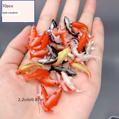 Mini Fish Model Play House Props 10pcs