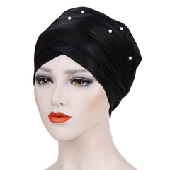 Stylish Turban Cap Ramadan Bling Headwrap Head Scarf Bonnet Beanies