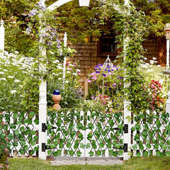 2pcs Faux Ivy Fence Privacy Screen Expandable Patio Decorative Panel