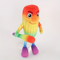 XL 13.77in Anime Plush Toy, Expressive Eyes, Soft Stuffed Animal