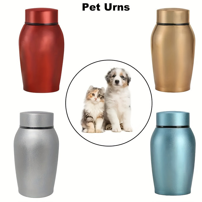 Stainless Steel Pet Urn for Dogs & Cats Ashes, Pet Memories Supplies