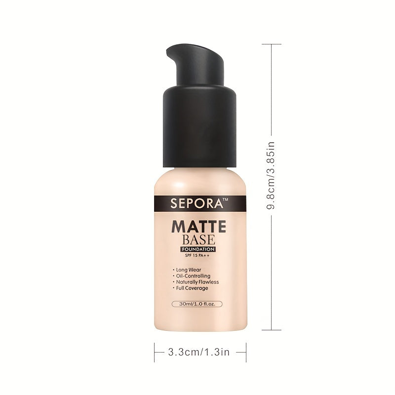 Matte Liquid Foundation Control Foundation Cream Natural Concealer Base Makeup
