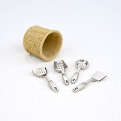 Mini Kitchenware 4Pc Set Dollhouse Ornament Doll House Accessories