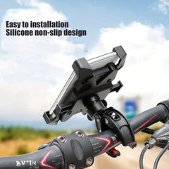 Bike Cell Phone Holder Motorcycle Automatic Lock Anti Shake Silicone Holder