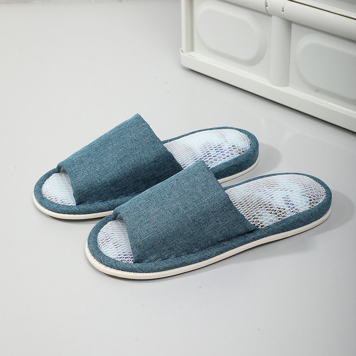 Men's Open Toe House Slippers Anti-skid Indoor Shoes