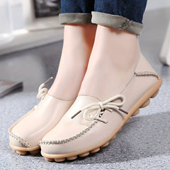 Women's Solid Bowknot Flats Shoes Soft Sole Slip On Casual Walking Shoes