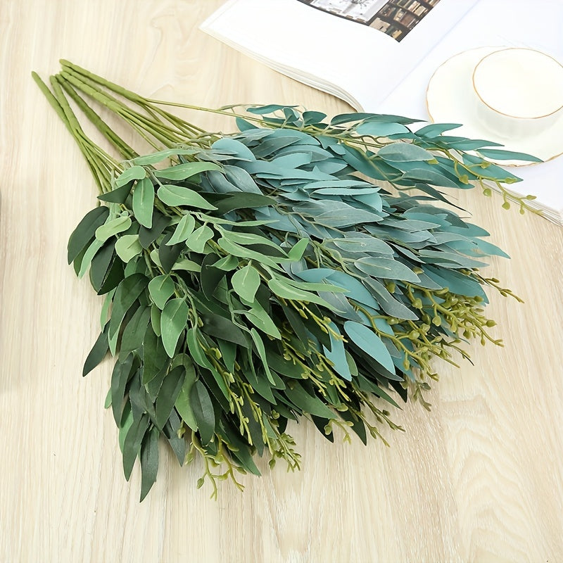 Modern Plastic Faux Leaf for Home Decor