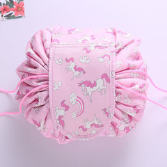 Drawstring Cosmetic Bag Portable & Waterproof Makeup Pouch