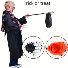 Halloween Candy Bag Skeleton Hand Large Capacity Begging Sugar Pouch