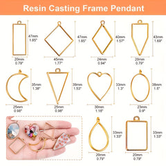 60Pcs Resin Craft Bezels for Jewelry Making