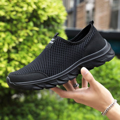Men's Mesh Slip on Sneakers Lightweight Walking Shoes