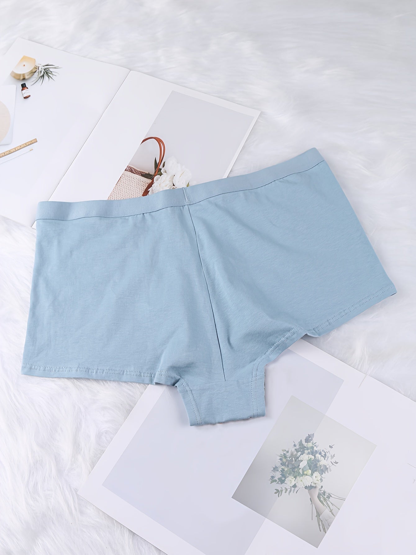 3 Pack Plus Size Boyshorts Underwear Set